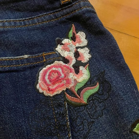 Zara Patchwork Jeans - Picture 6 of 10